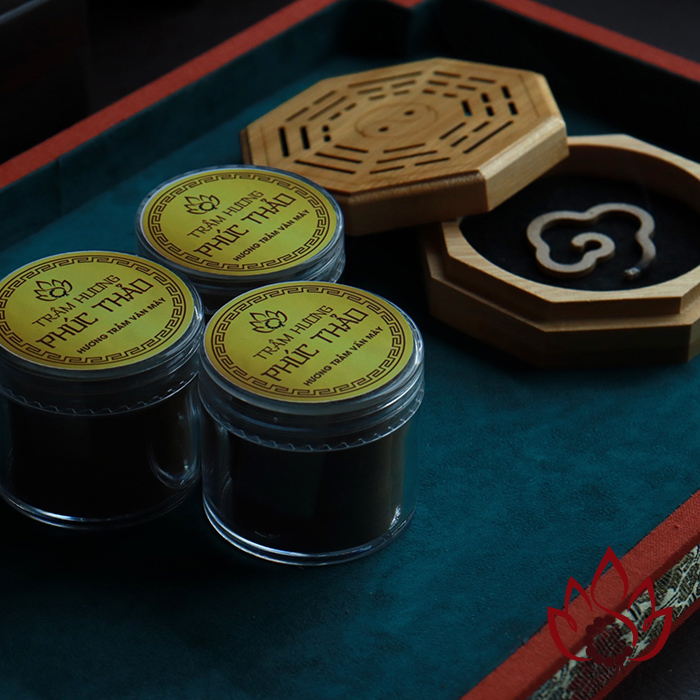 Hộp Đốt Nhang Vòng Nhang Trầm Hương Vân Mây | Tre Tự Nhiên